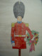  Nancy Winslow Parker: LIsted Illustrator & Author (NYC 1933- 2014) "Christmas Wreath & Toy Soldier"  Original Christmas Card