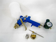 "True Power 20oz High Volume Low Pressure Gravity Spray Gun. This HVLP spray gun reduces overspray so more paint stays on your project rather than it going in the air. Perfect for spraying lacquer, primmers, sealers, paints and clears. Required working pressure 20-50 PSI. Average air consumption 6CFM @ 40 PSI. Standard nozzle 1.4mm, Optional nozzle 1.7MM (included). 20oz Paint capacity. Air inlet 1/4""-18 NPS.


