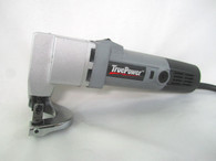 "Speed: 1800 SPM (no-load). Cuts up to 150 in per minute in 24 gauge mild steel. Sliding off/on switch. Maximum cutting capacity: 18 gauge mild steel, 22 gauge stainless steel. Includes: metal shears, (2) cutting blades, hex key, (2) carbon brushes and product manual.Throat depth: 5/8"". Power Cord length: 6 ft.


