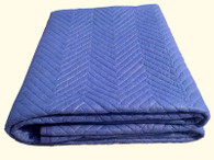 Non-woven/Cotton Movers Blanket 
Blanket size 40" x 72"
Double stitched non-woven outer fabric
Protects items from bumps and scratches while moving
Recycled cotton filler


