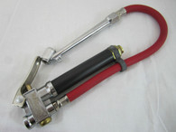 Valley Tire Inflator With Gauge
For use with direct air lines
Built in air gauge measures 10-120 PSI
Rust proof aluminum body with corrosion resistant brass valves
6" Chrome plated dual foot chuck
12" /305mm Air hose with 1/4" female inlet

