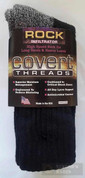 Covert Threads Rugged Terrain INFILTRATOR Socks LG BLK 3301