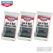 Birchwood Casey Gun & Reel Silicone Cloth THREE (3)-Pack for Metal/Wood/Plastic 30001
