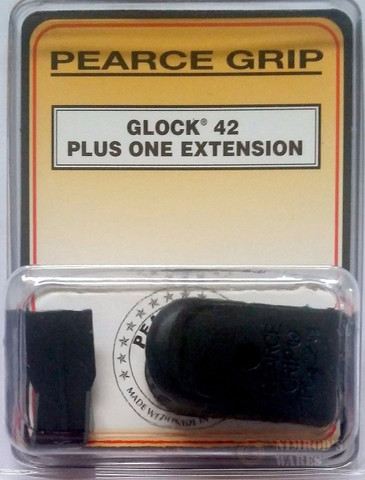 Pearce Grip Glock 42 Plus 1 Grip Extension PG-42+1