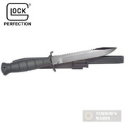 GLOCK KB17281 Field Knife w/ Sheath 6.5" w/ Saw Black