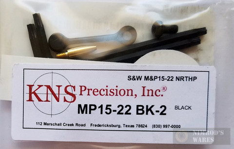 KNS S&W M&P15-22 Non-Rotate Trigger/Hammer Pins (GEN 2 MOD 2) Black MP15-22NRTHP