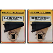2-PACK Pearce Grip PG-2733 GLOCK 26/27/33/39 Grip Extensions PLUS