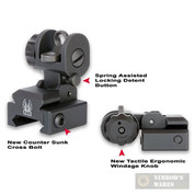 GG&G A2 Flip-Up REAR Back Up Iron Sight BUIS 1005