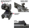 GG&G A2 Spring Actuated REAR Back Up Iron Sight BUIS 1005SA