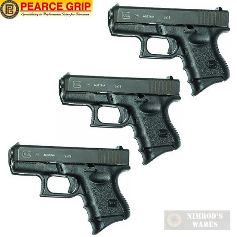Safety Solution Grip Extension Fits GLOCK model 26/27/33/39 Pack of 2/GLOCK 