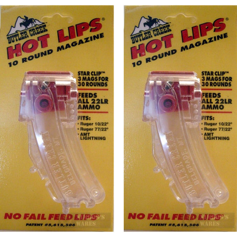 2-Pack Butler Creek Hot Lips Ruger 10/22 10 Round Magazines HL-10CL