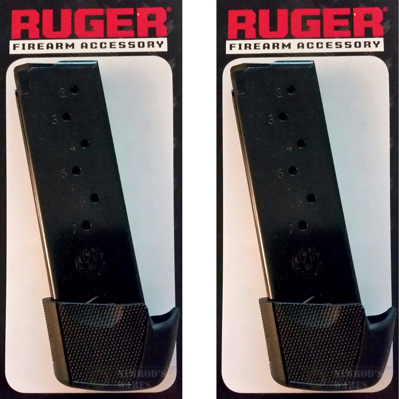 THREE RUGER LC9 LC9S 9mm 9 Round MAGAZINES Grip Extensions 90404 FAST SHIP 