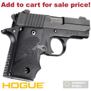 HOGUE Sig Sauer P238 Rubber Grip w/ Finger Grooves 38000 - Add to cart for sale price!