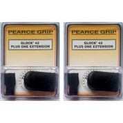 Pearce Grip Glock 42 Plus 1 Grip Extension 2-PACK PG-42+1