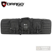 DRAGO Gear 42″ Double-Rifle Case w/ Padded Divider BLK 12-323BL