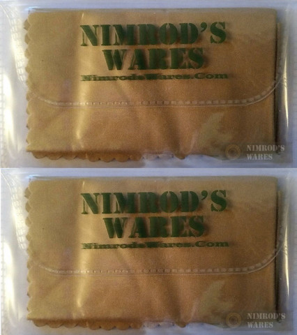 NIMROD'S WARES Multi-Purpose Microfiber Cleaning Cloth 6"x6" 2-PACK