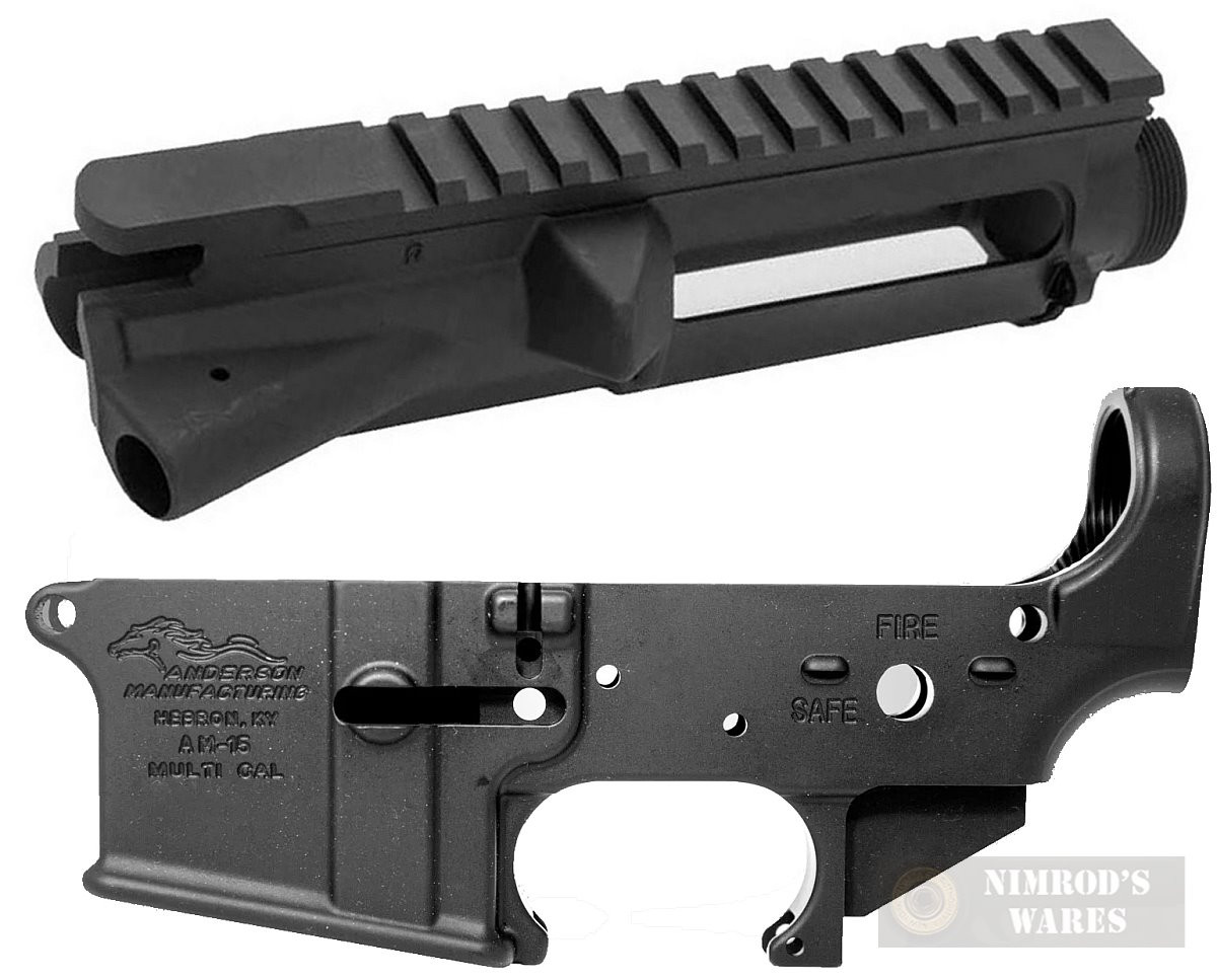 Anderson Mil Spec Forged 223 5 56 Stripped Upper Lower Receiver Set Ar15 A3 Upfor Um Ar15 A3 Lwfor Um Nimrod S Wares