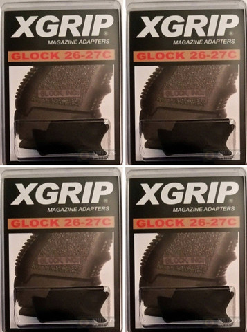 X-Grip GL2627c 4-PACK Use Glock 19 23 32 Full-Size Mag in G26 G27 G33