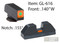 AmeriGlo Combat CAP Sights SET GLOCKS Tritium Front / Bar Rear GL-616 