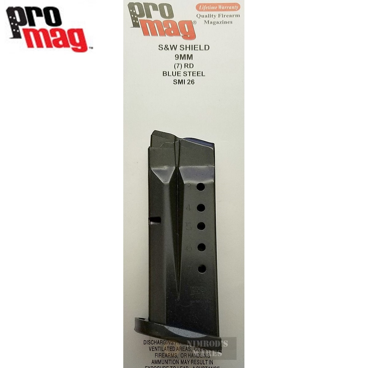 Promag Smith Wesson S W M P Shield 9mm 7 Round Magazine Smi26 Nimrod S Wares