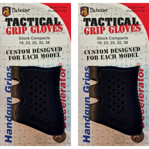 Pachmayr 05174 Tactical Grip Glove/Sleeve 2-PACK For Glock Compacts 
