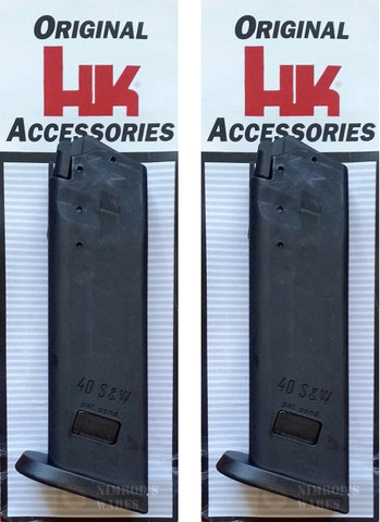H&K USP & Expert Full-Size 40SW 10Rd Factory Magazine 2-PACK 214854S 
