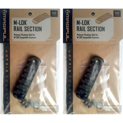 MAGPUL M-LOK Polymer Rail Section 7 Slots MAG591-BLK 2-PACK 