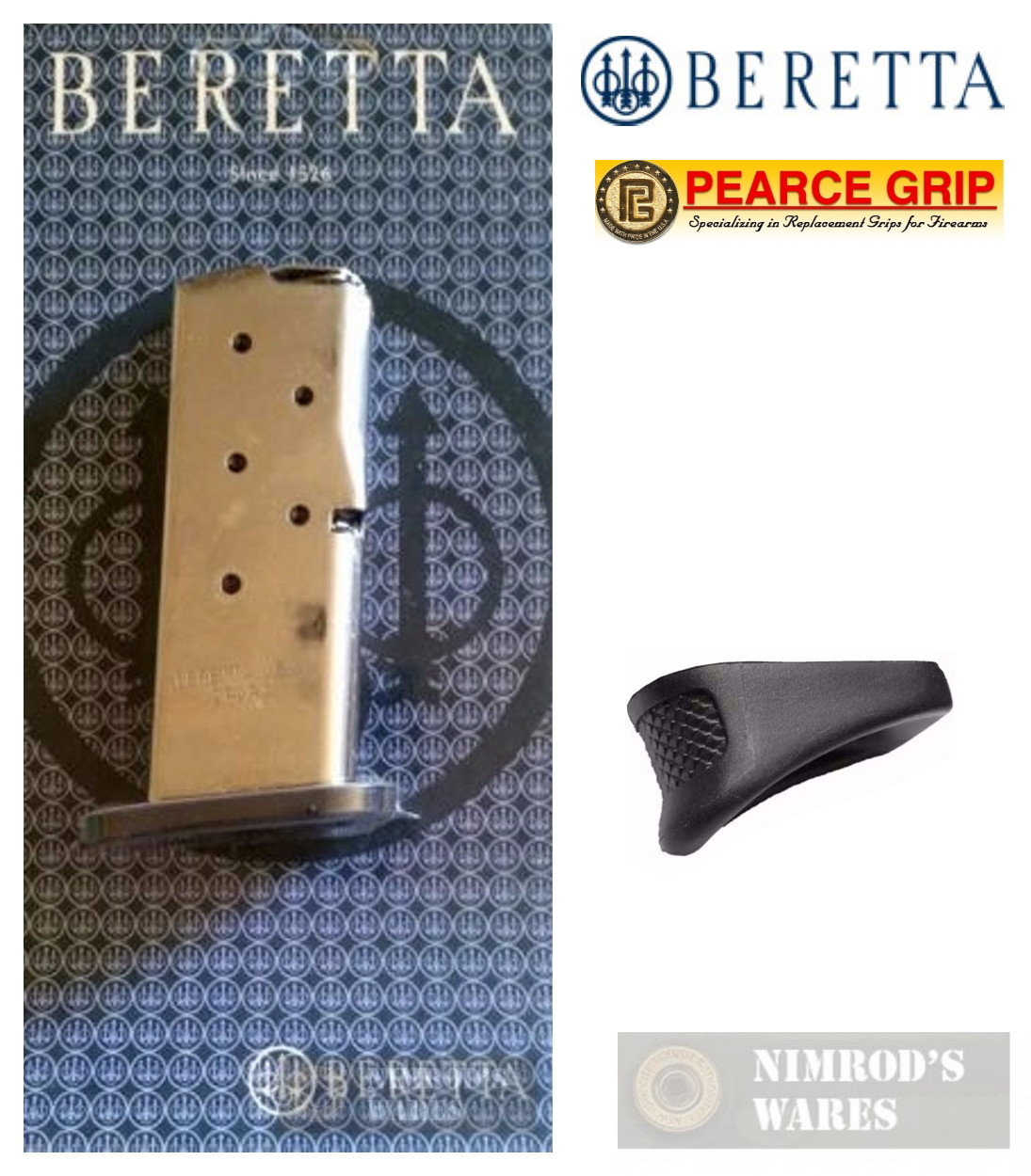 Beretta 9 Nano Extended Magazine Beretta Bu9 Nano 9mm 6 Round Ss Magazine Grip Extension Jm6nano9 Pg Nano Nimrod S Wares nimrod s wares
