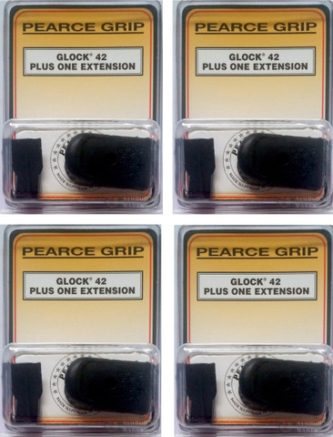 Pearce Grip Glock 42 Plus 1 Grip Extension 4-PACK PG-42+1