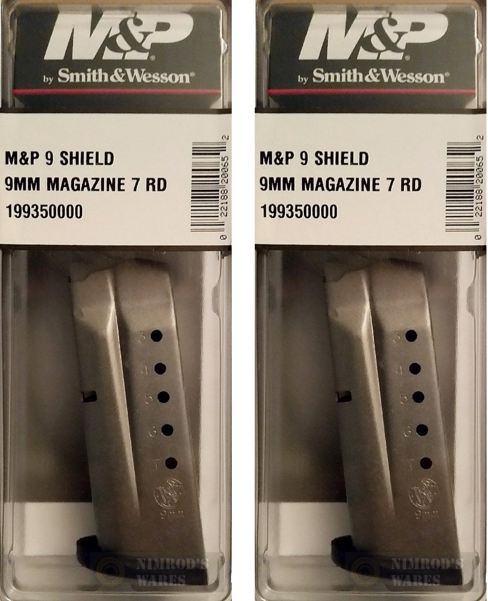 Smith & Wesson 19935 S&W Factory Pistol Magazine 9mm 7 Round Stainless Shield 