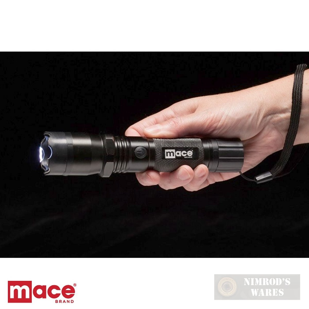MACE Stun GUN & Flashlight 2.4 million VOLTS 300 Lumens Strobe 80326