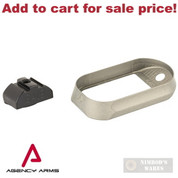 AGENCY ARMS Gen4 Glock 19 Magwell No Back Strap GRAY MW-G19G4-NBS-G - Add to cart for sale price!