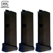 GLOCK 42 G42 MAGAZINE + Finger Extension 3-PACK .380 ACP 6 Rounds 08822