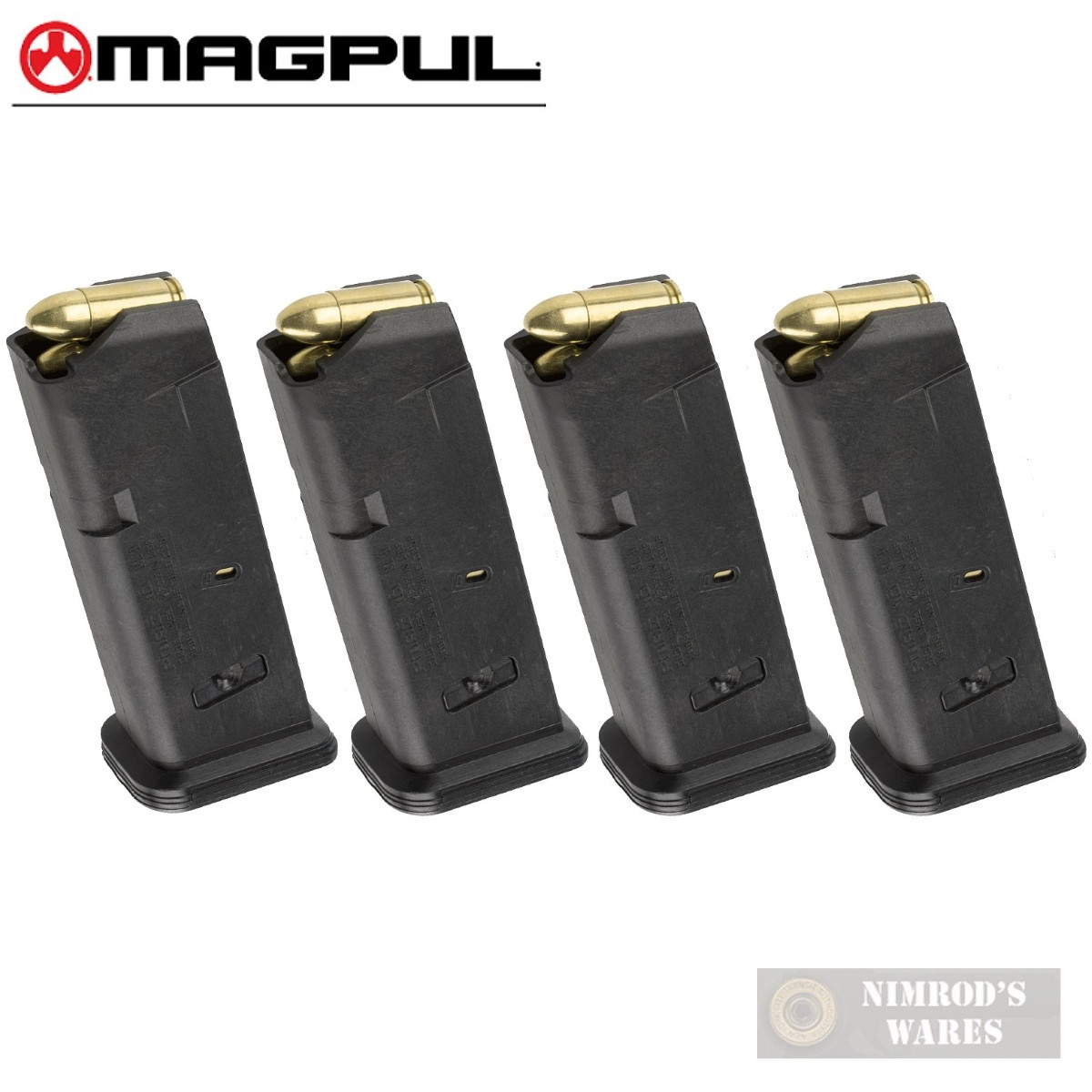 3 pack Magpull For GL0CK 10rd GL9 Magazine for GL0CK 19 9mm Mag G19 G26 MAG907 