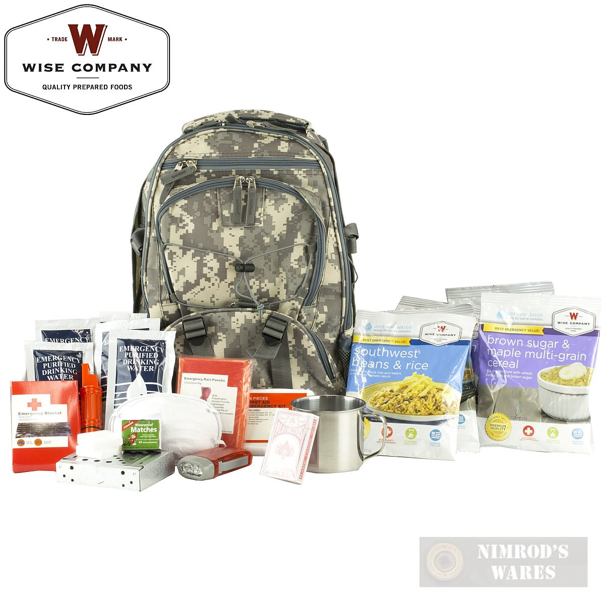 wise five day emergency backpack