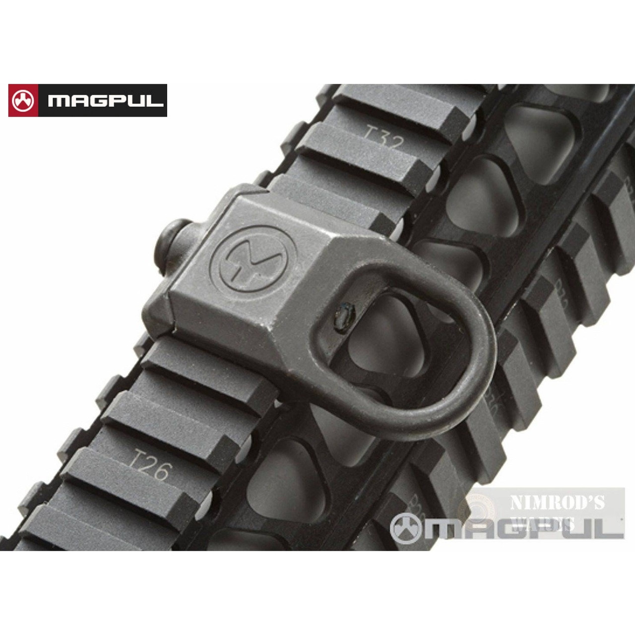 BLACK Picatinny Rail Mount Sling Attachment Point Adapter fr Magpul MS2 & MS3 