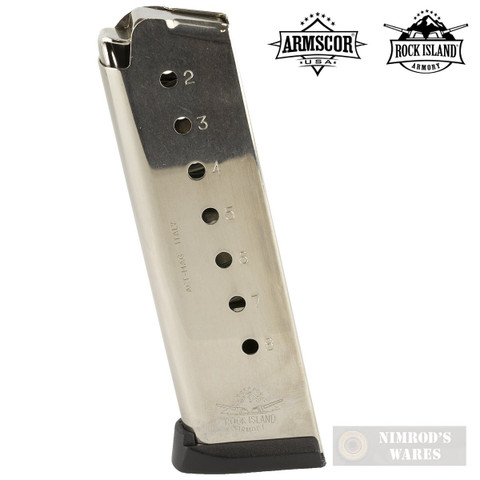 rock island 1911 acp round magazine armscor nickel hover zoom over