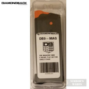Diamondback DB9 9mm 6 Round MAGAZINE Flat Bottom Plate DB9-MAG