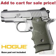 Hogue KIMBER Micro 9 GRIP Finger Grooves Ambi Rubber 39081 ODG - Add to cart for sale price!