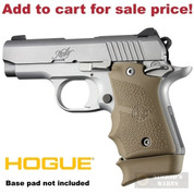 Hogue KIMBER Micro 9 GRIP Finger Grooves Ambi Rubber 39083 FDE - Add to cart for sale price!