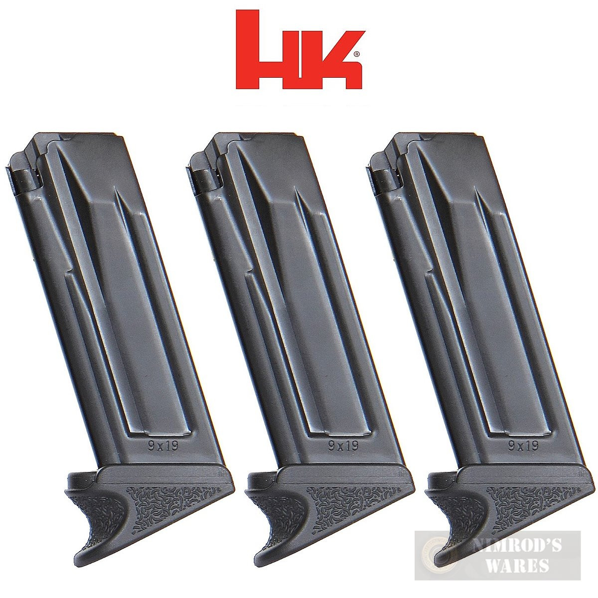 H&K P30SK VP9SK 9mm 10 Round MAGAZINE 3PACK Extended 239363S