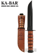 Ka-Bar U.S. ARMY KNIFE Straight Edge Clip Point 7" + SHEATH 1220