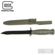 Glock FIELD KNIFE w/ SAW 6.5" + SHEATH Survival Tactical KF039181