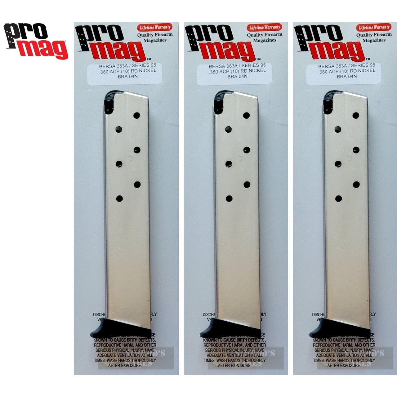 Promag Bra04n Magazine 3 Pack Bersa 3a 95 Thunder 380 380 10 Rounds Nimrodswares Com Promag Bra04n Magazine 3 Pack Bersa 3a 95 Thunder 380 380 10 Rounds Nimrodswares Com
