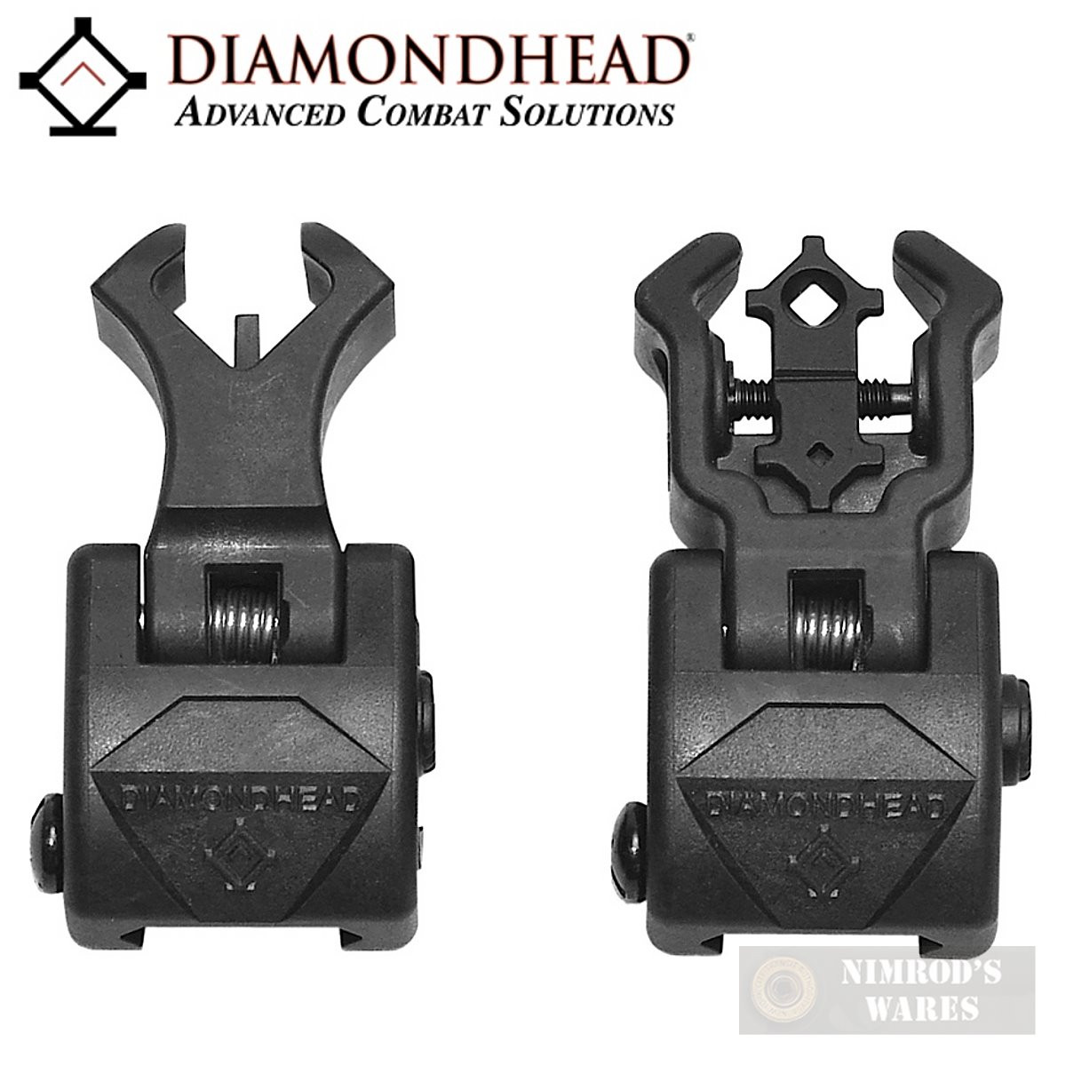 DIAMONDHEAD Front & Rear Sights SET w/ NiteBrite Polymer 1499