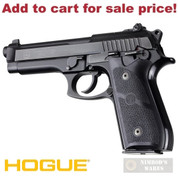 Hogue TAURUS PT-92 99 100 101 GRIP PANELS Rubber 99010 Black - Add to cart for sale price!