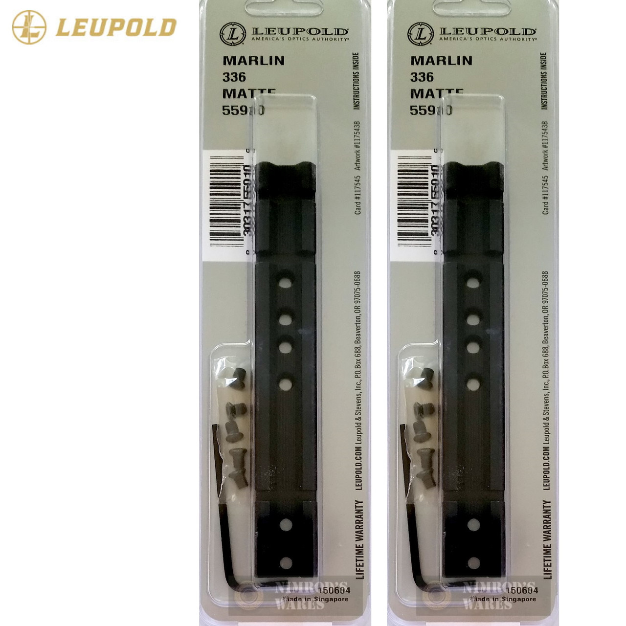 LEUPOLD Rifleman MARLIN 336 Scope Base MOUNT 2PACK Matte 55910 Factory
