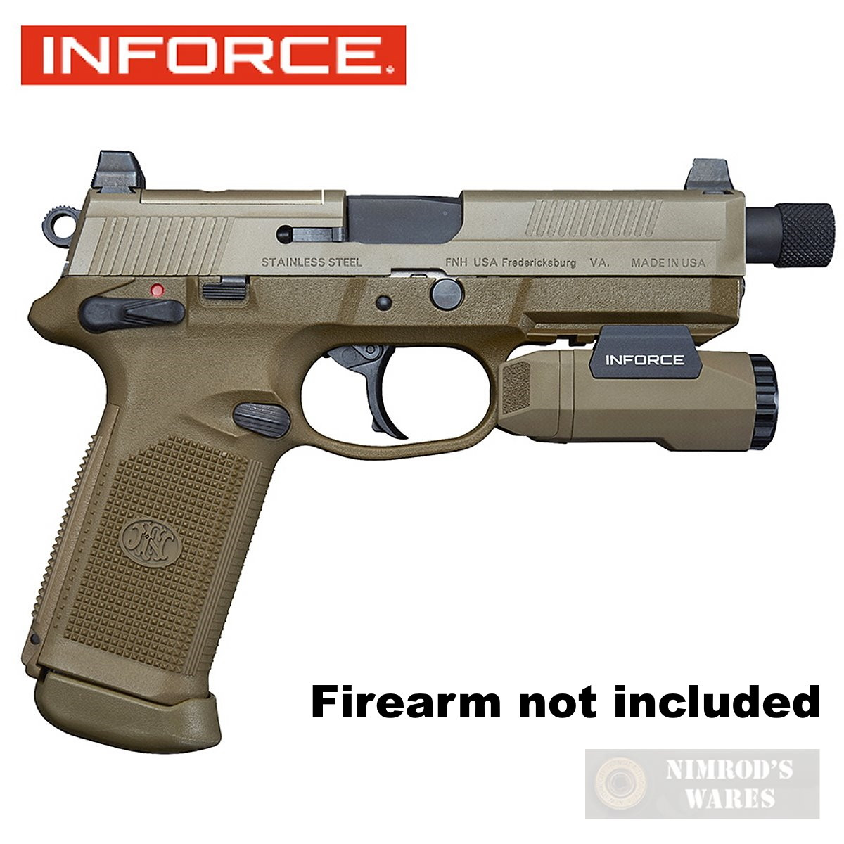 Hunting Lights & Lasers Inforce APLc Compact Weapon Mounted Light WML Universal 200 Lumens Black