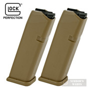 Glock G19X 19X 9mm 10 Round MAGAZINE 2-PACK Coyote 47779