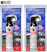 Frontiersman BEAR Pepper SPRAY 2-PACK 35ft Range 9.2 oz FBAD06 - Add to cart for sale price!